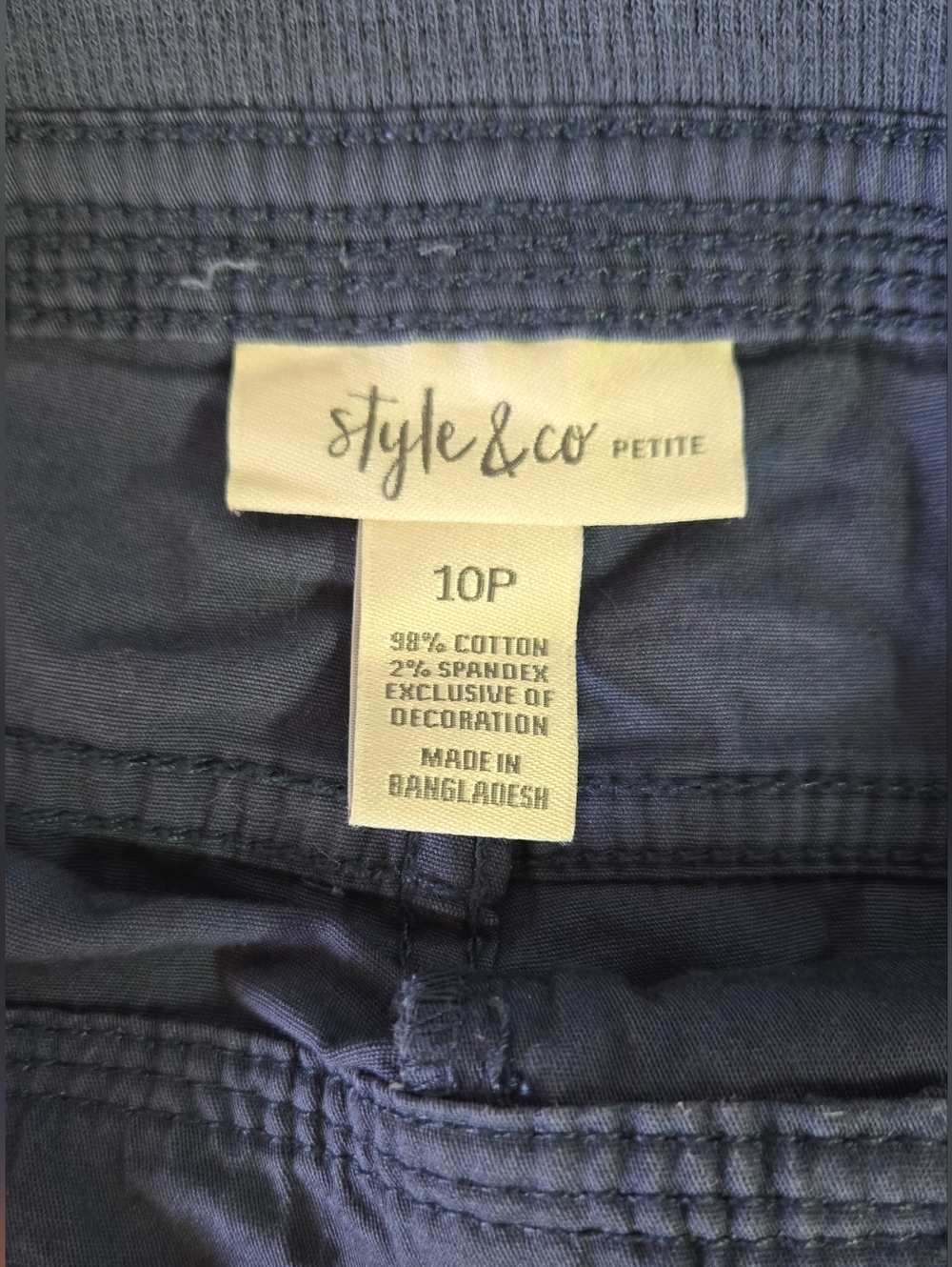 STYLE & CO | Pull-On Capris in Dark Navy sz 10P - Picture 5 of 11